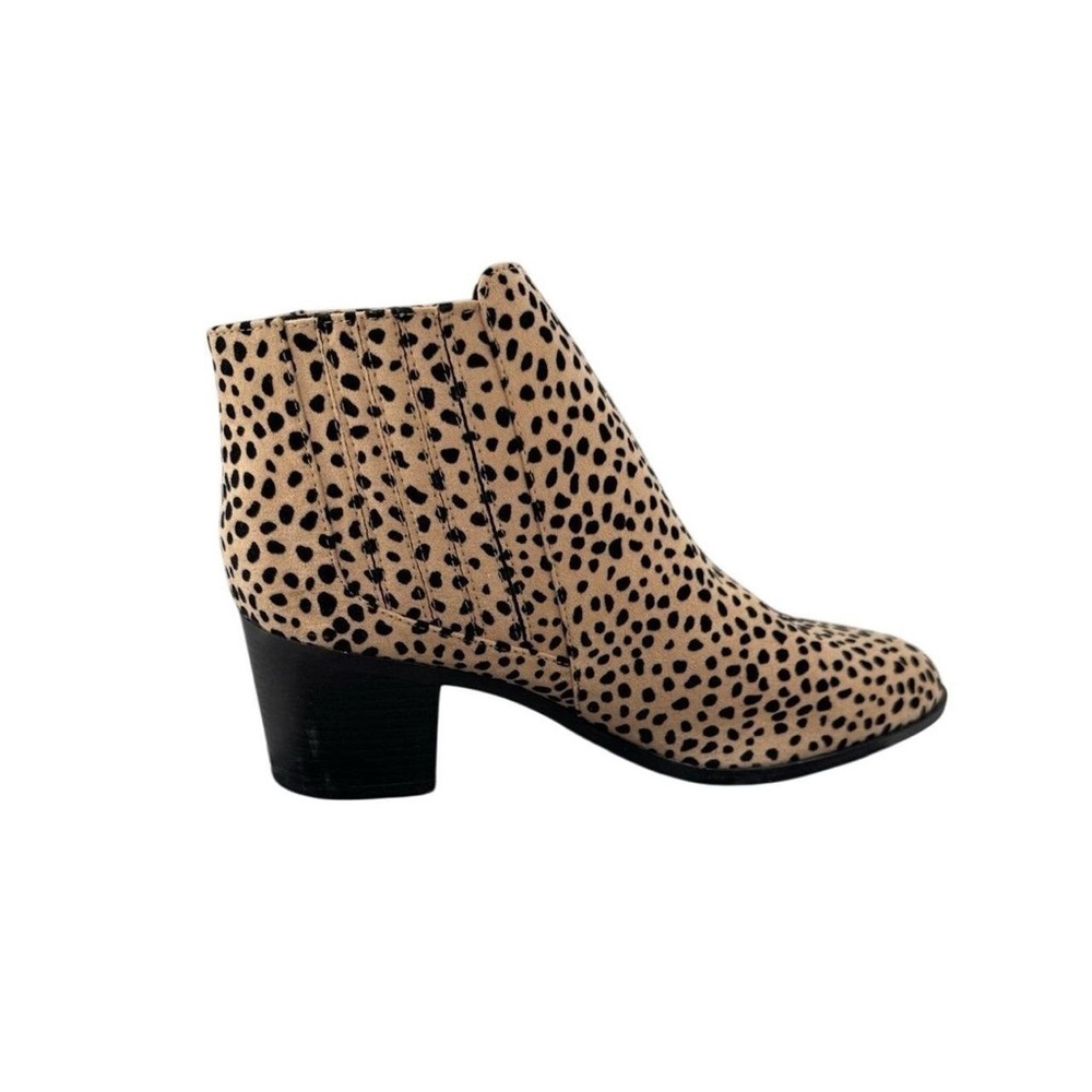 Qupid Leopard Print Ankle Boots NWOT